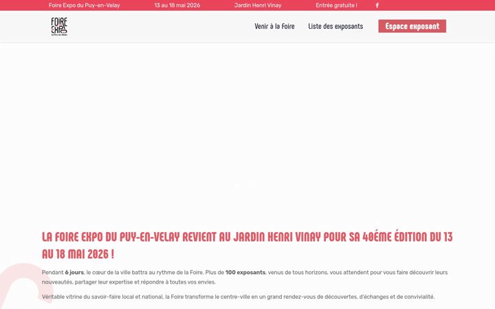 Screenshot of foire-lepuyenvelay.fr