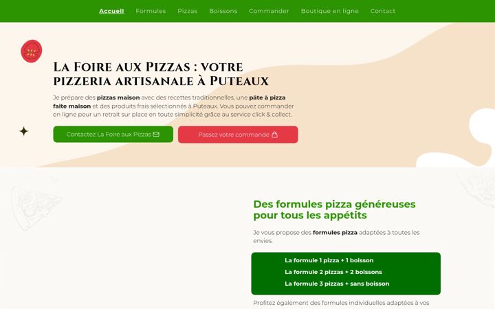 Screenshot of foireauxpizzas.fr