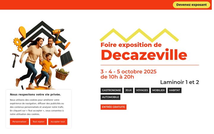 Screenshot of foiredecazeville.fr