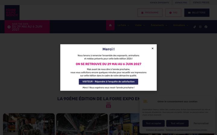 Screenshot of foireexpo-nancy.com