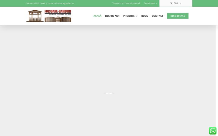 Screenshot of foisoare-garduri.ro