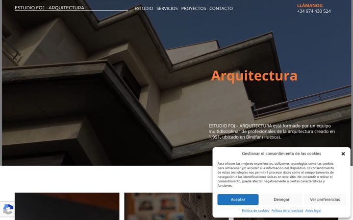 Screenshot of foj-arquitectos.com