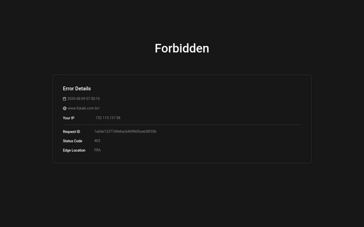 Screenshot of fokaki.com.br