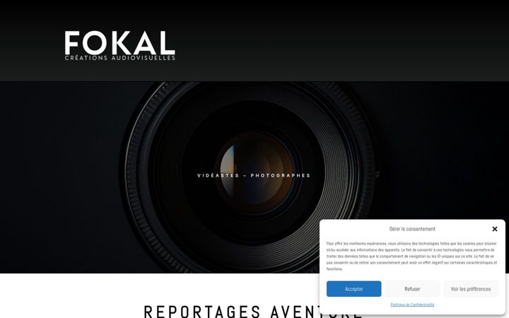 Screenshot of fokalcreations.com