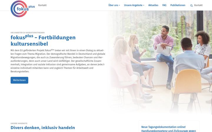 Screenshot of fokus-ibb.de