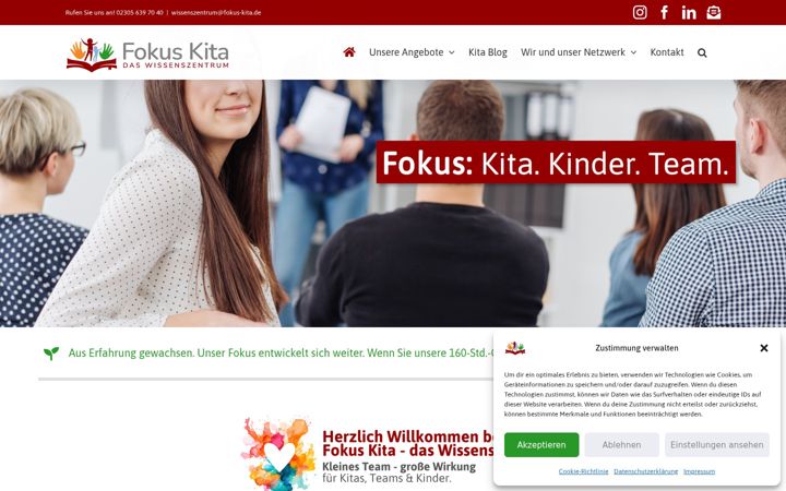 Snímek obrazovky fokus-kita.de