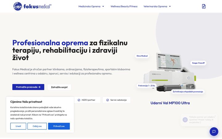 Screenshot of fokus-medical.hr