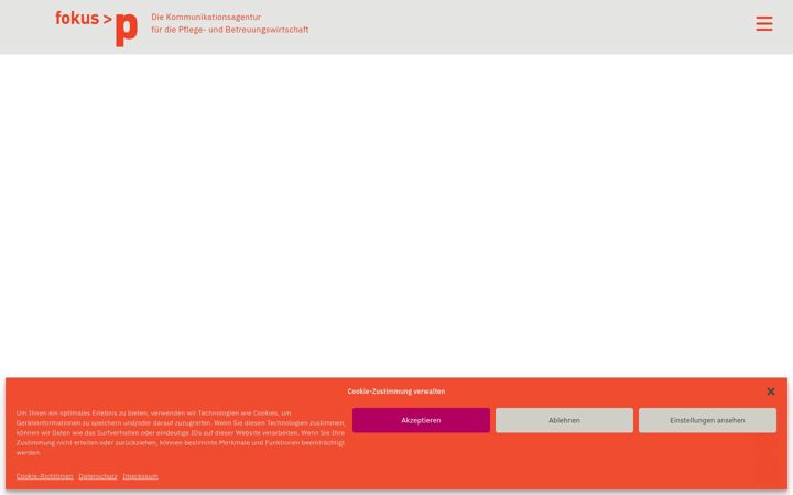 Screenshot of fokus-p.de