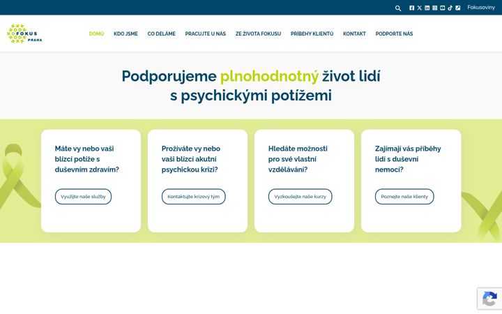 Screenshot of fokus-praha.cz