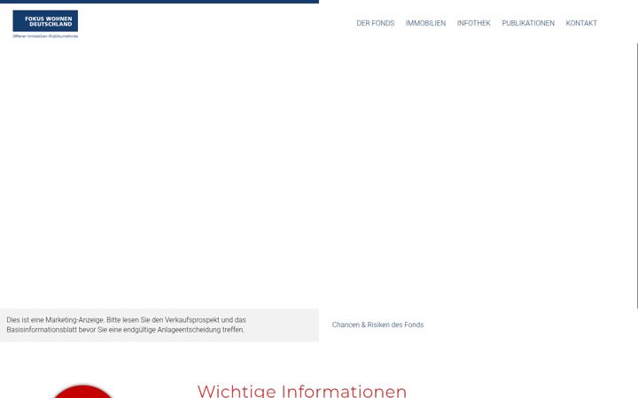 Screenshot of fokus-wohnen-deutschland.de