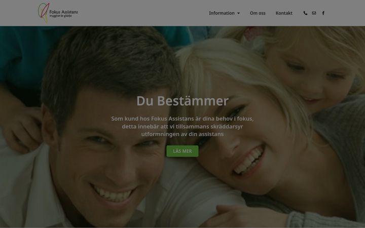 Screenshot of fokusassistans.se