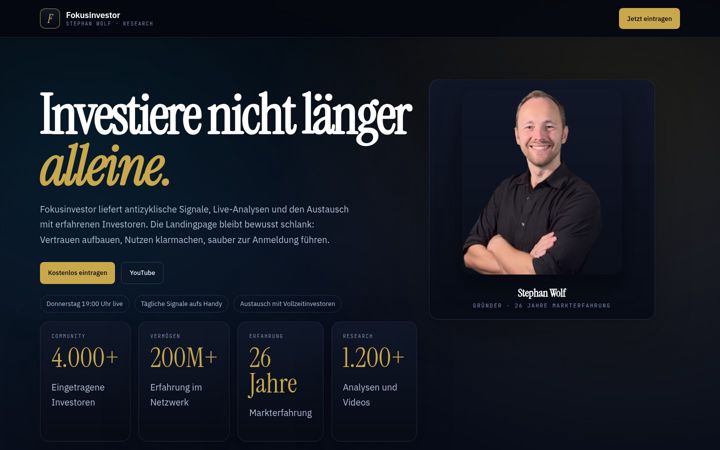 Screenshot of fokusinvestor.de