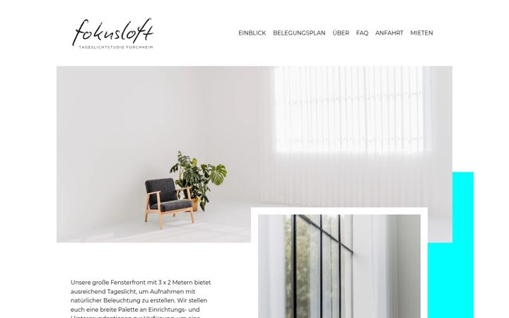 Screenshot of fokusloft.de