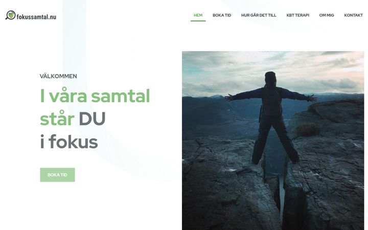 Screenshot of fokussamtal.nu