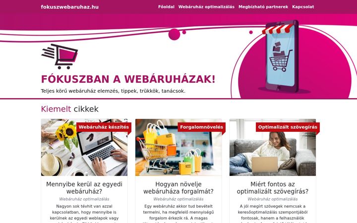 Screenshot of fokuszwebaruhaz.hu