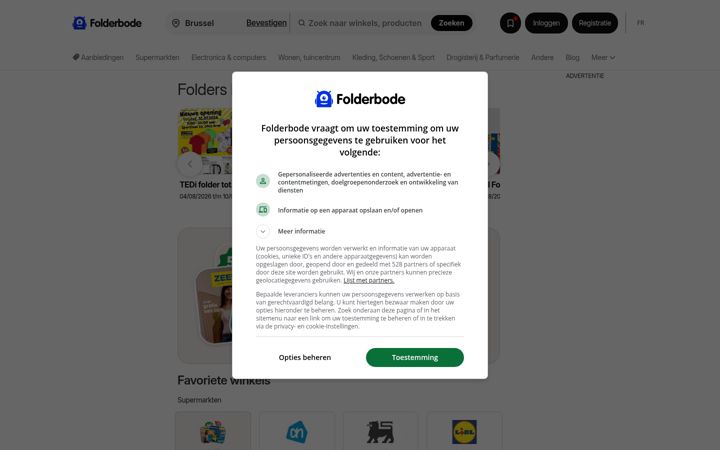 Skjámynd af folderbode.be