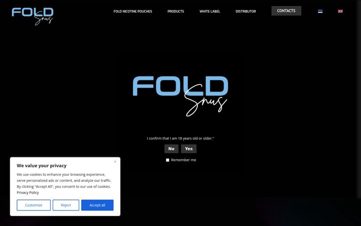 Screenshot of foldsnus.com