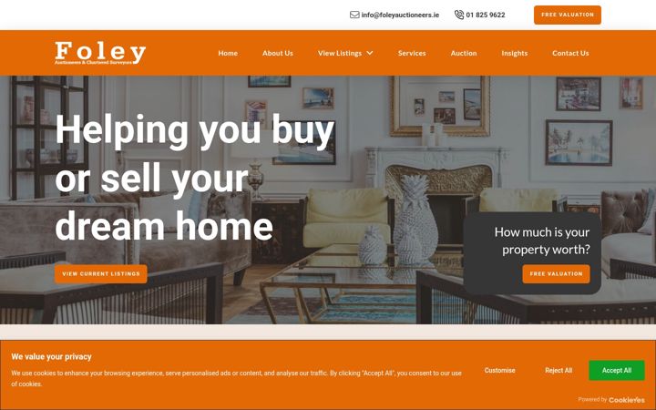 Screenshot of foleyauctioneers.ie