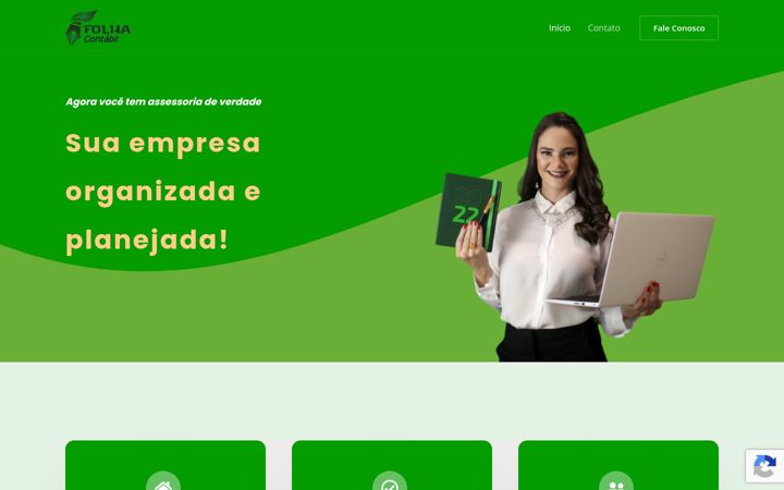 Screenshot of folhacontabilidade.com.br