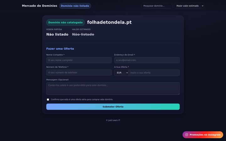 Ekrano kopija folhadetondela.pt