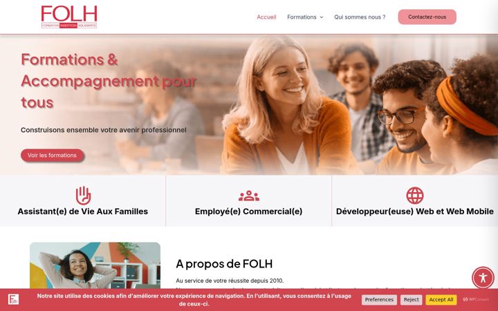 Screenshot of folhfis.fr