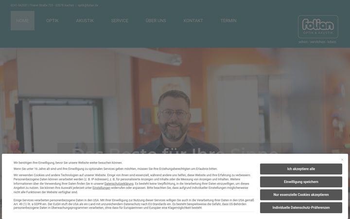 Screenshot of folian.de