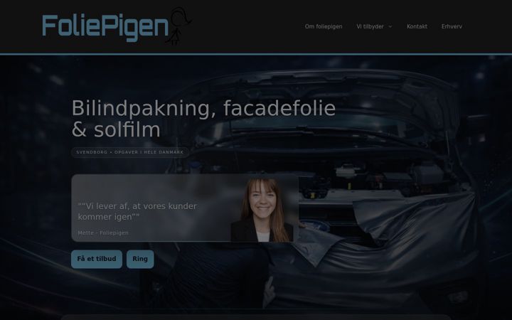 Screenshot of folie-pigen.dk