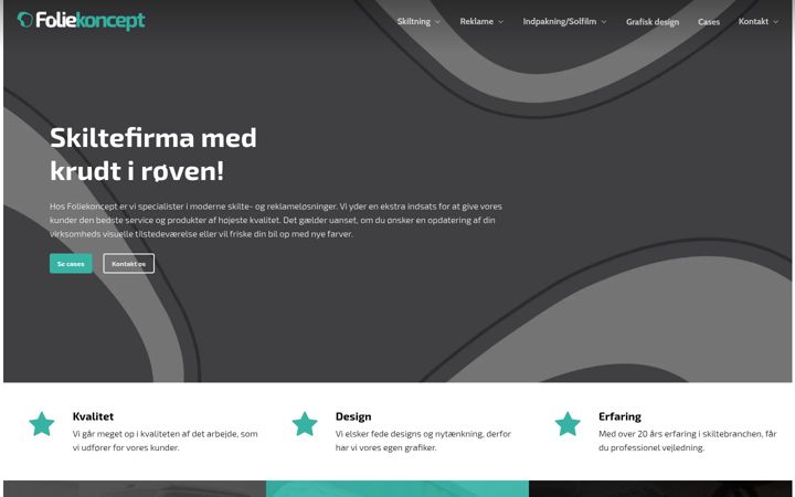 Screenshot of foliekoncept.dk