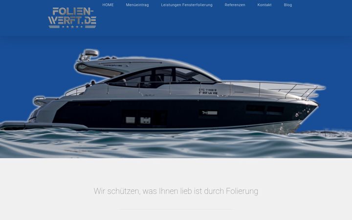 Screenshot of folien-werft.de