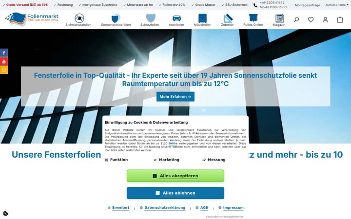Screenshot of folien365.de