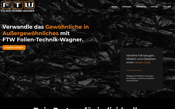 Screenshot of folientechnikwagner.de