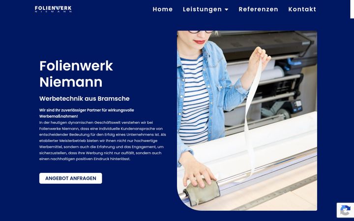 Zrzut ekranu folienwerk-niemann.de