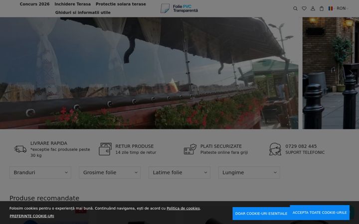 Screenshot of foliepvctransparenta.ro