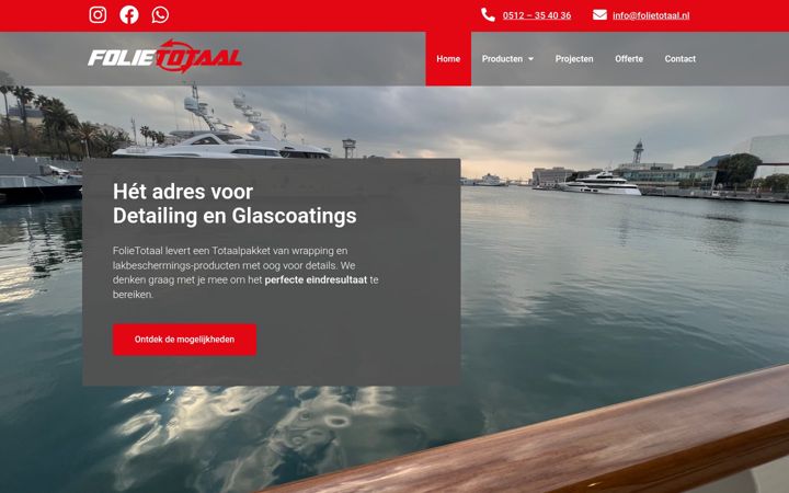 Screenshot of folietotaal.nl