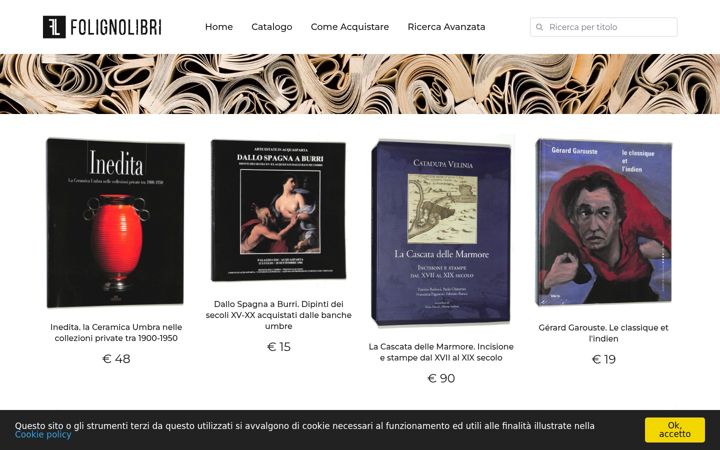Screenshot of folignolibri.com