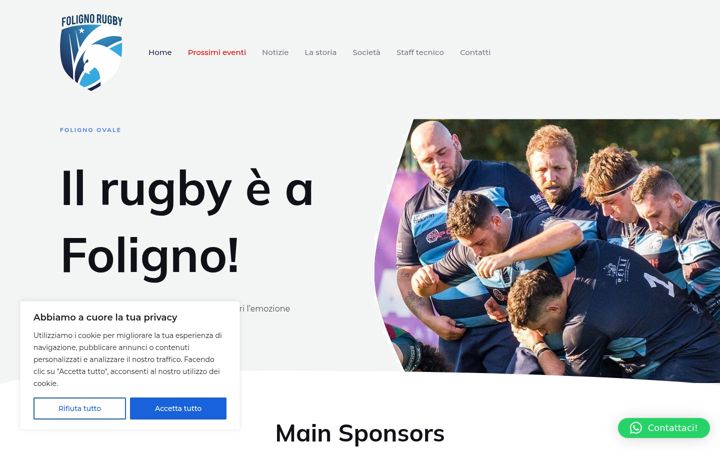 Screenshot of folignorugby.it