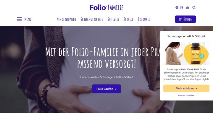 Screenshot of folio-familie.de