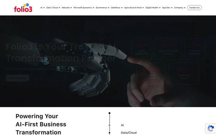 Screenshot of folio3.com