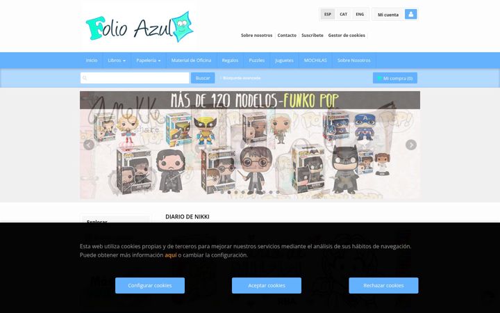 Screenshot of folioazul.com