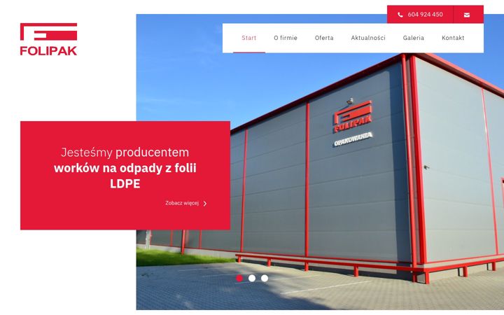 Screenshot of folipak.gniezno.pl