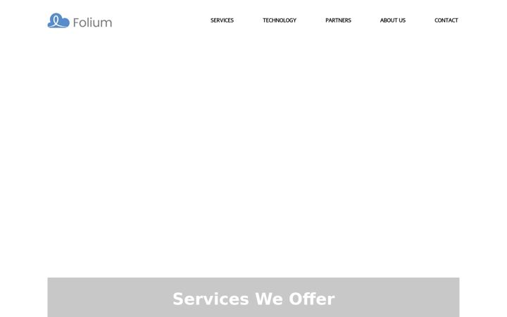 Screenshot of folium.cloud