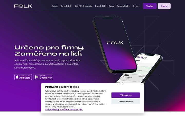 Screenshot of folkapp.cz