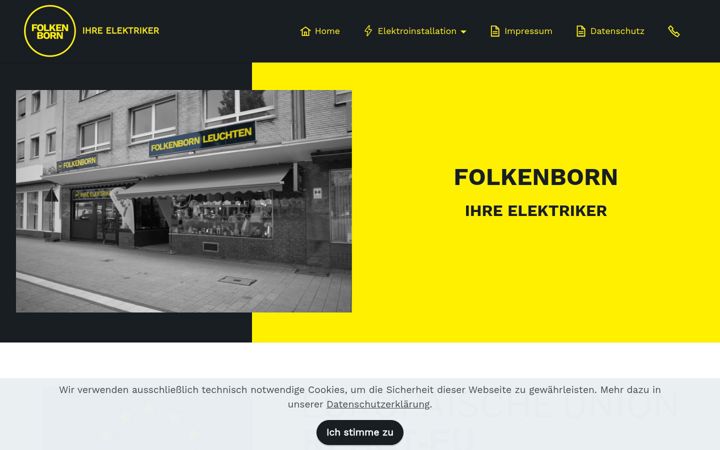 Screenshot of folkenborn-elektrotechnik.de