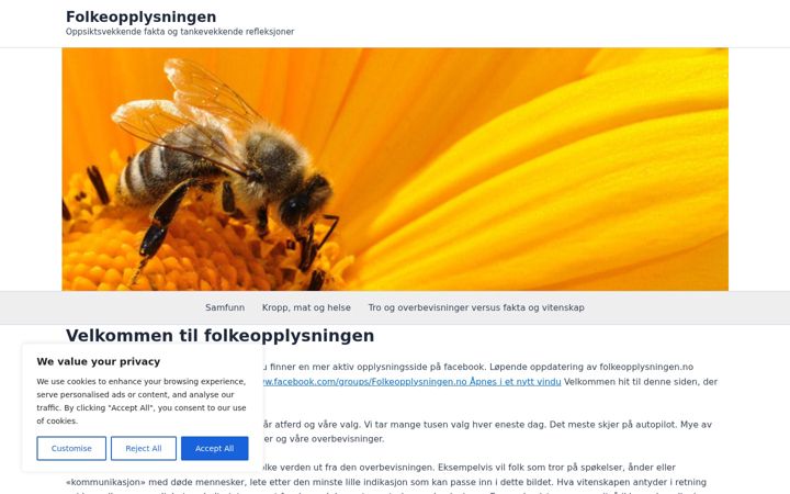 Screenshot of folkeopplysningen.no