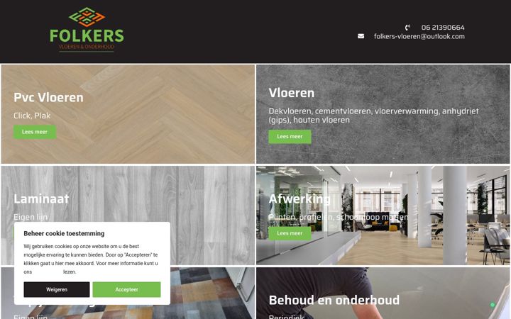 Screenshot of folkers-vloeren.nl