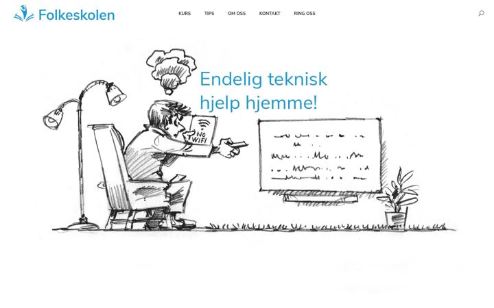 Screenshot of folkeskolen.no