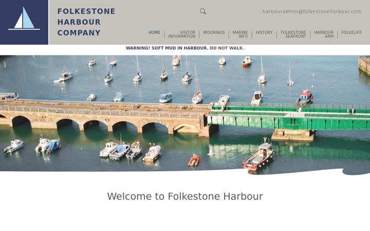 Screenshot of folkestoneharbour.com