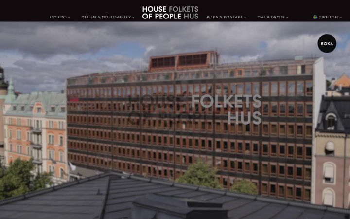 Screenshot of folketshusistockholm.com
