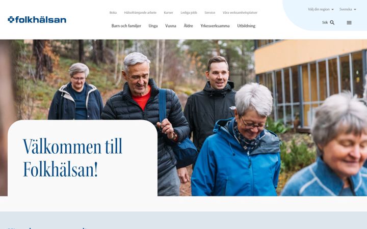 Ekrano kopija folkhalsan.fi