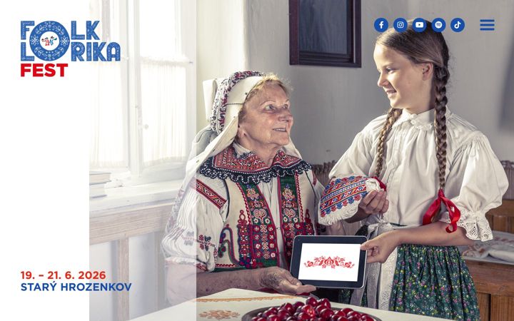 Screenshot of folklorikafest.cz